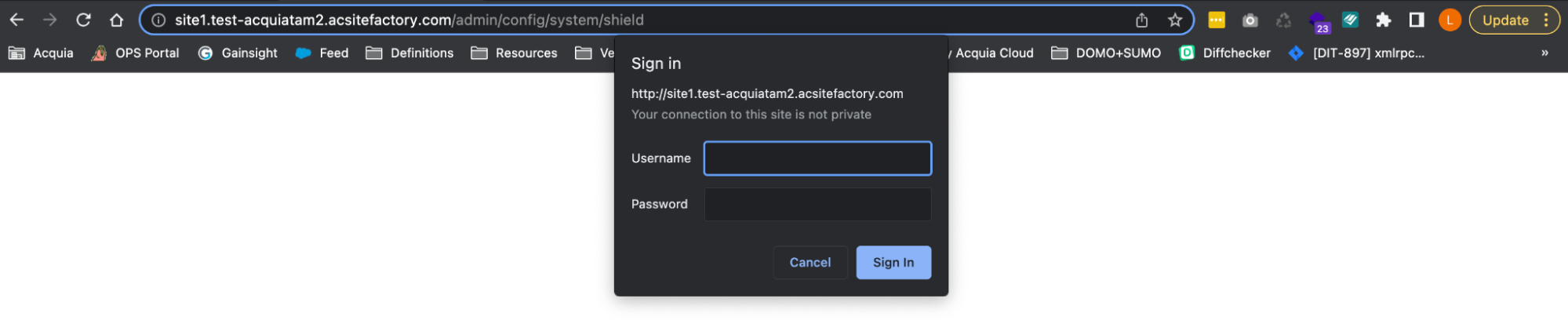 Shield Sign In prompt